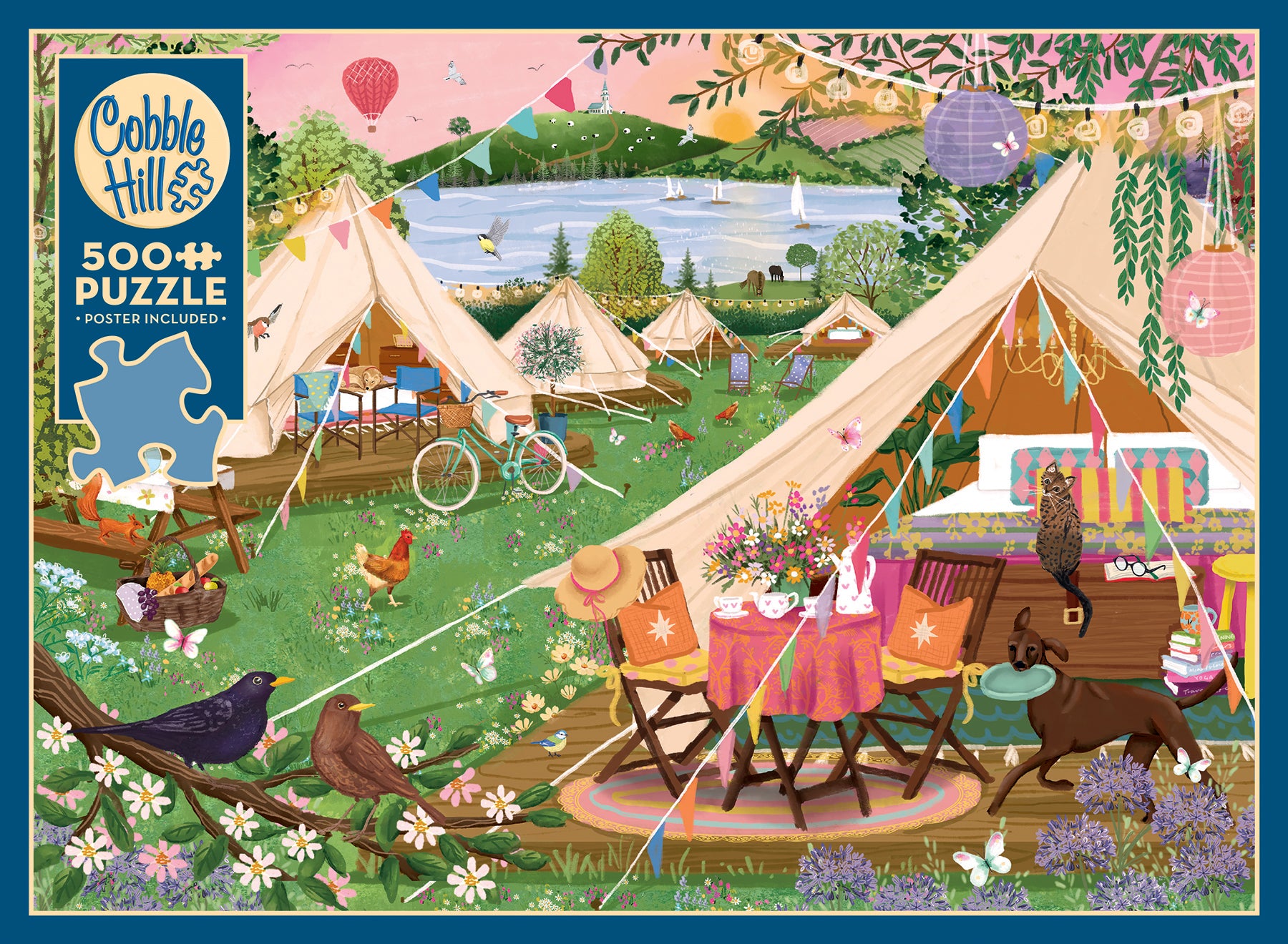cobble-hill-glamping-puzzle-500-teile-see-camping image 1