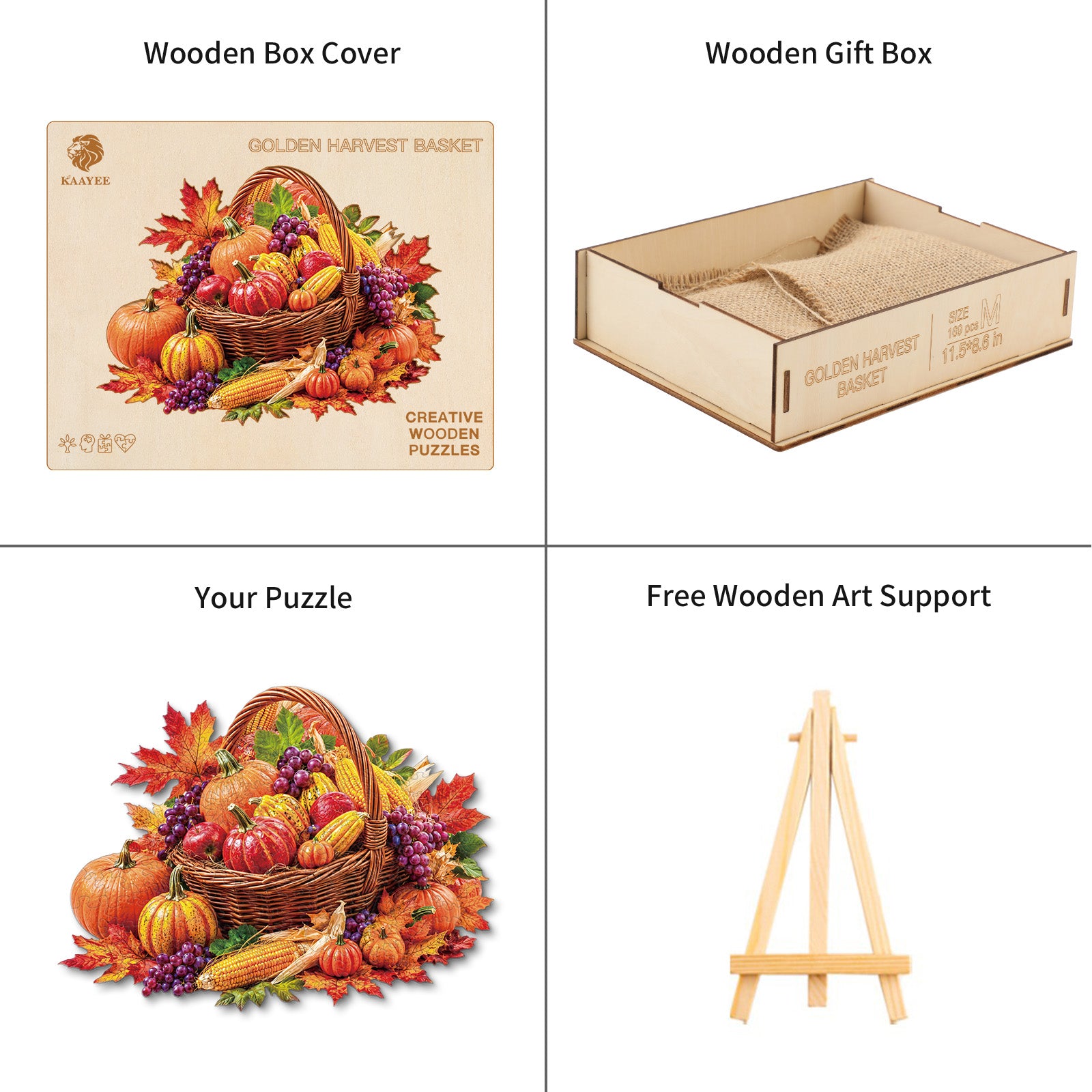 kaayee-wooden-puzzle-golden-harvest-basket-holzpuzzle-m image 4