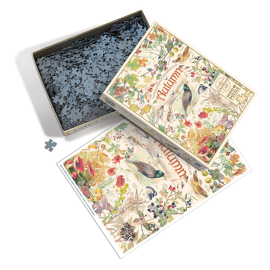 cobble-hill-1000-piece-country-diary-autumn-puzzle-herbst-collage image 3