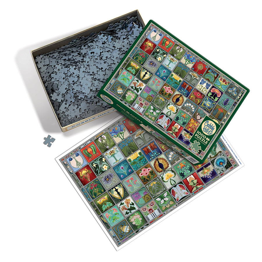 cobble-hill-1000-piece-art-nouveau-tiles-puzzle-1000-jugendstil image 3