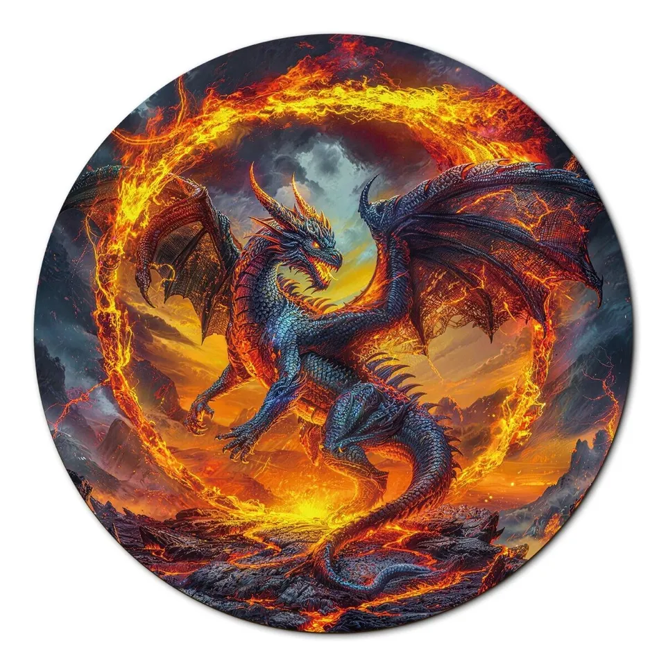 kaayee-dragonfire-halo-1000-teile-puzzle-eco-white-board image 1