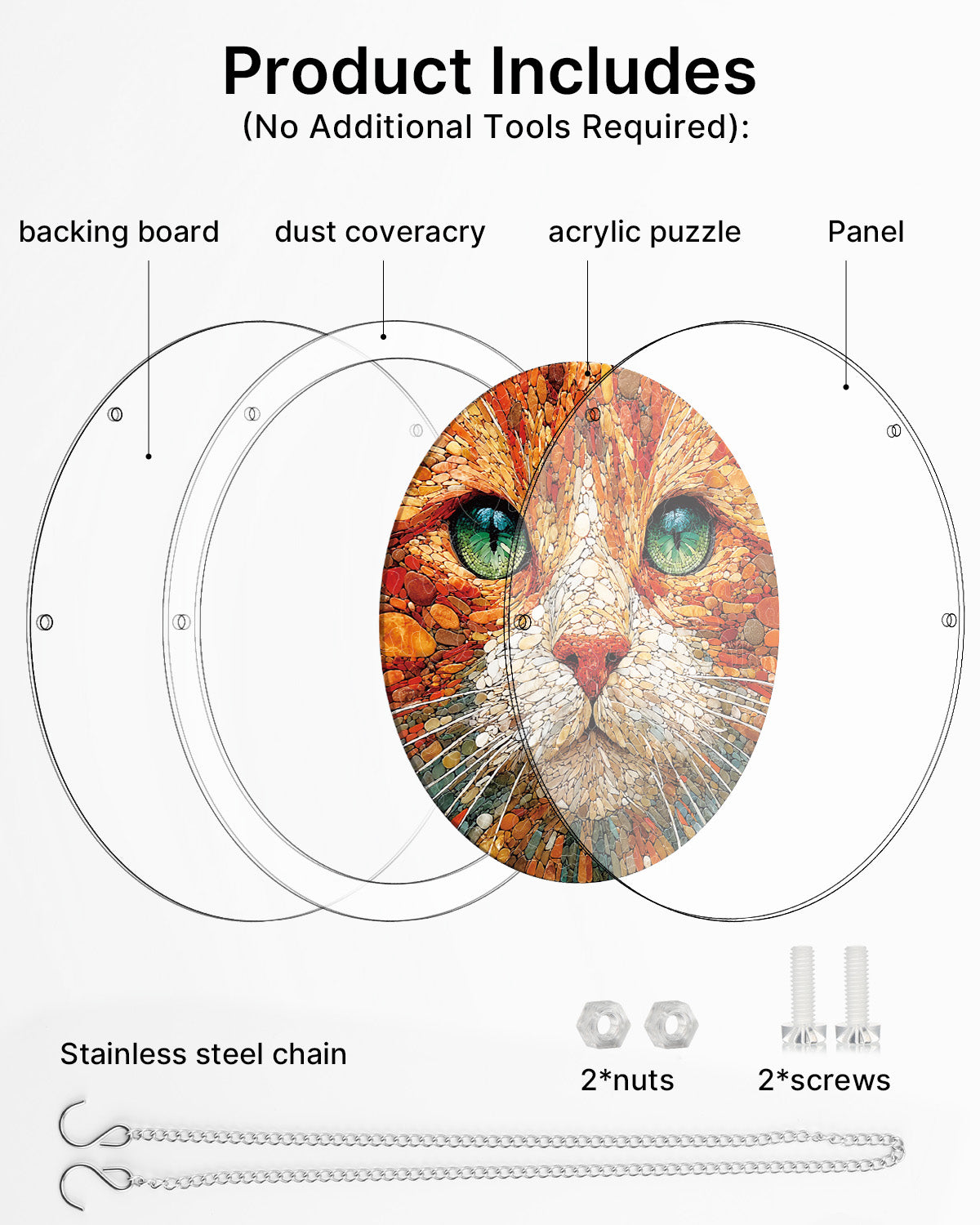 kaayee-stone-cat-suncatcher-puzzle-acryl-fensterbild-katze-m image 4