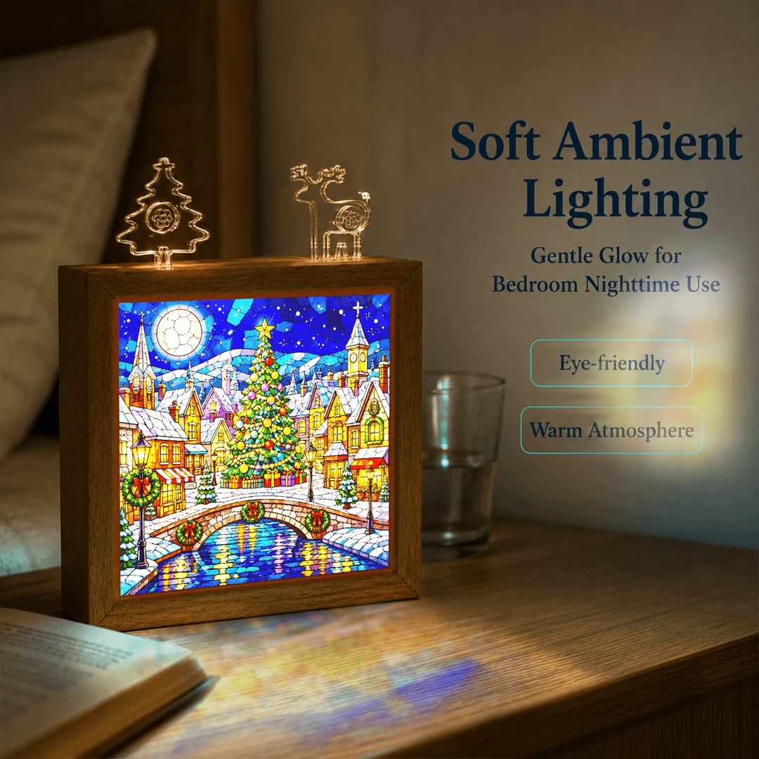 kaayee-christmas-town-nachtlicht-led-holzrahmen-acryl image 5