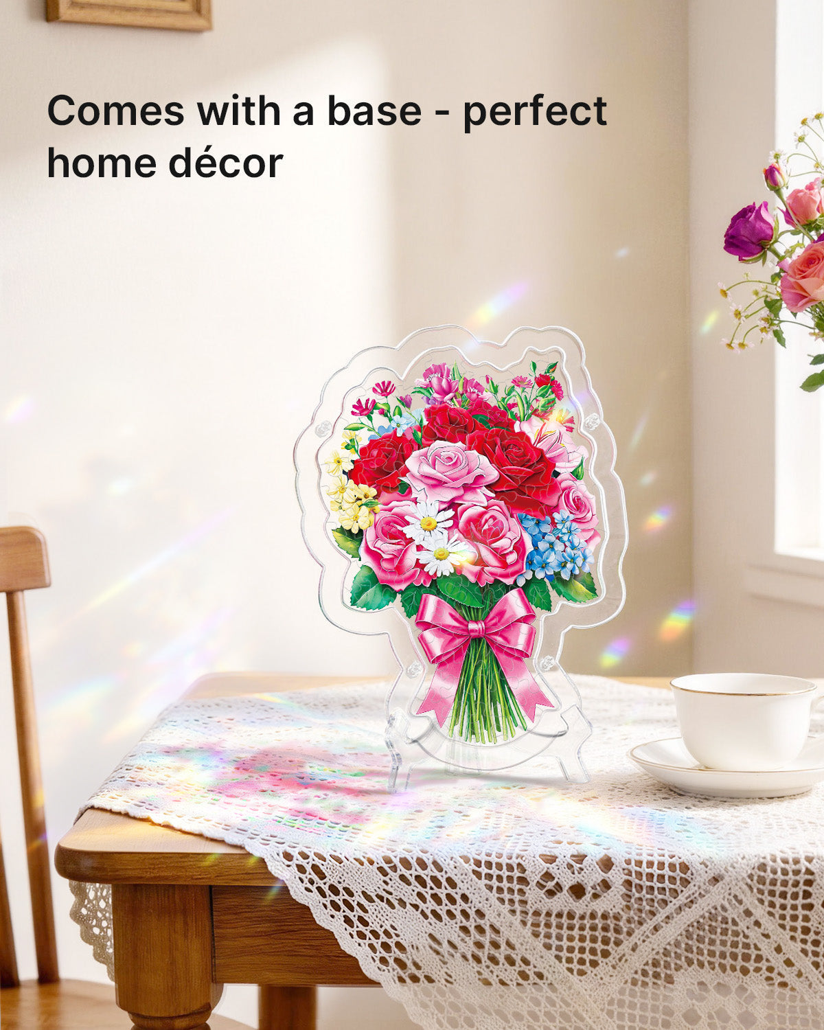 kaayee-suncatcher-puzzle-romantic-flower-bouquet-acryl-blumen image 7