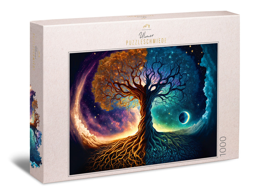 ulmer-puzzleschmiede-puzzle-1000-teile-weltenbaum-yggdrasil-puzzle image 1