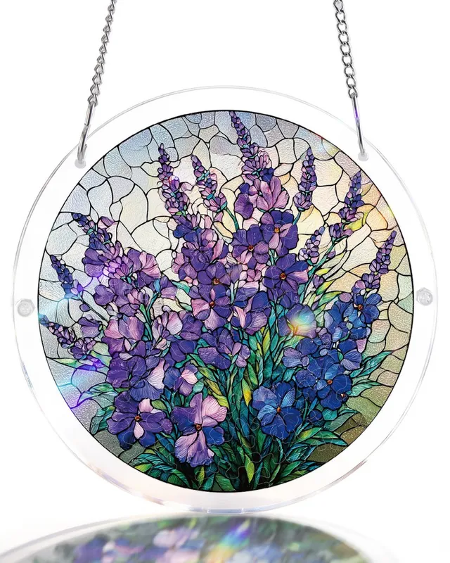 kaayee-suncatcher-puzzle-violet-garden-grace-puzzle-small-acryl image 1
