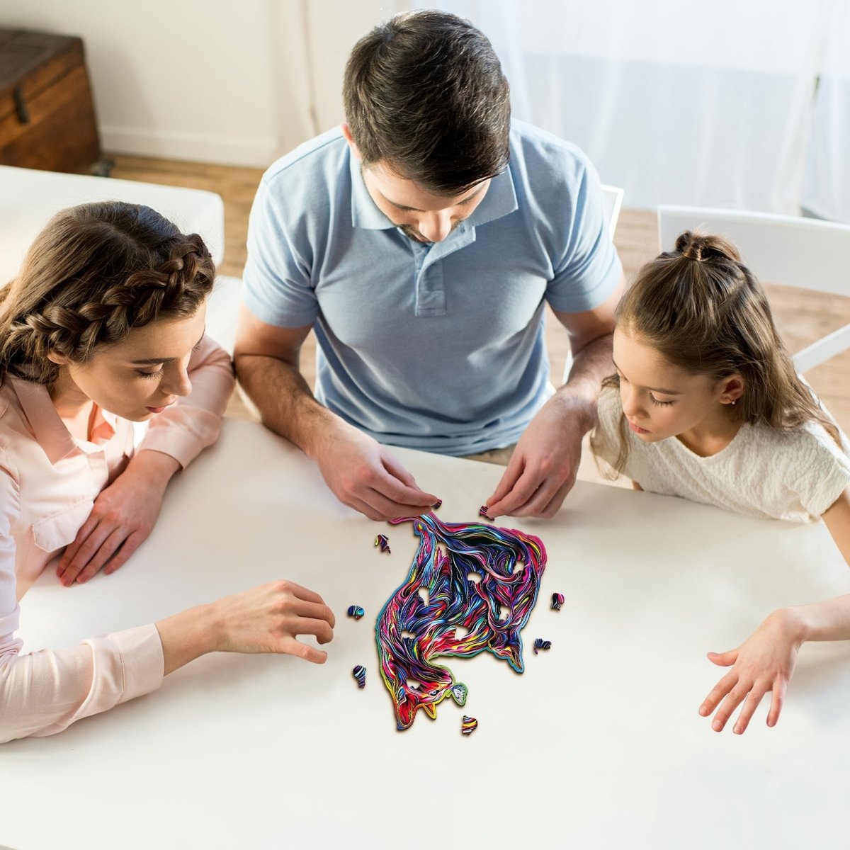 kaayee-wooden-puzzle-the-dazzing-parent-child-cat-holzpuzzle-small image 6