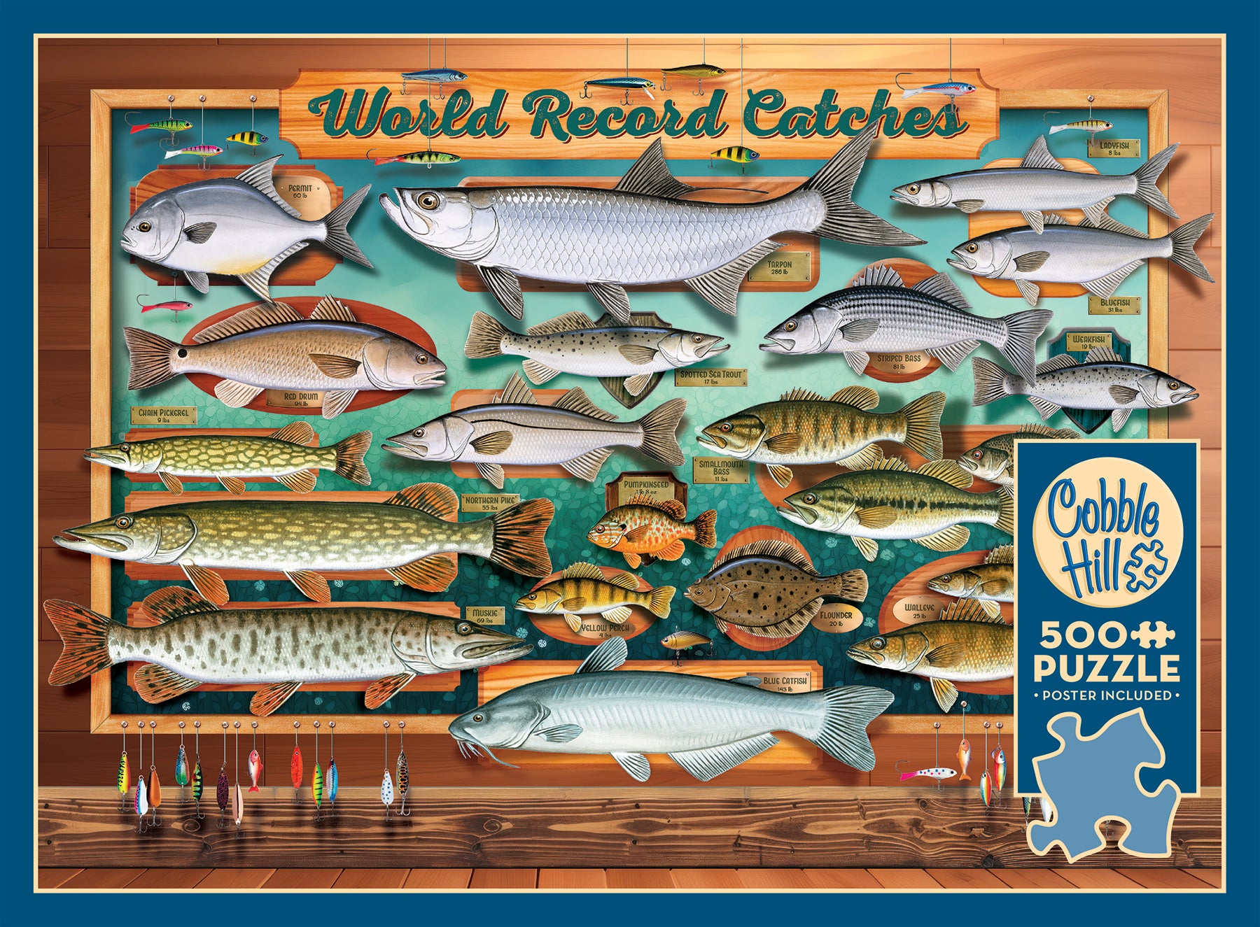 cobble-hill-500-world-record-catches-puzzle-500-teile-fische image 4