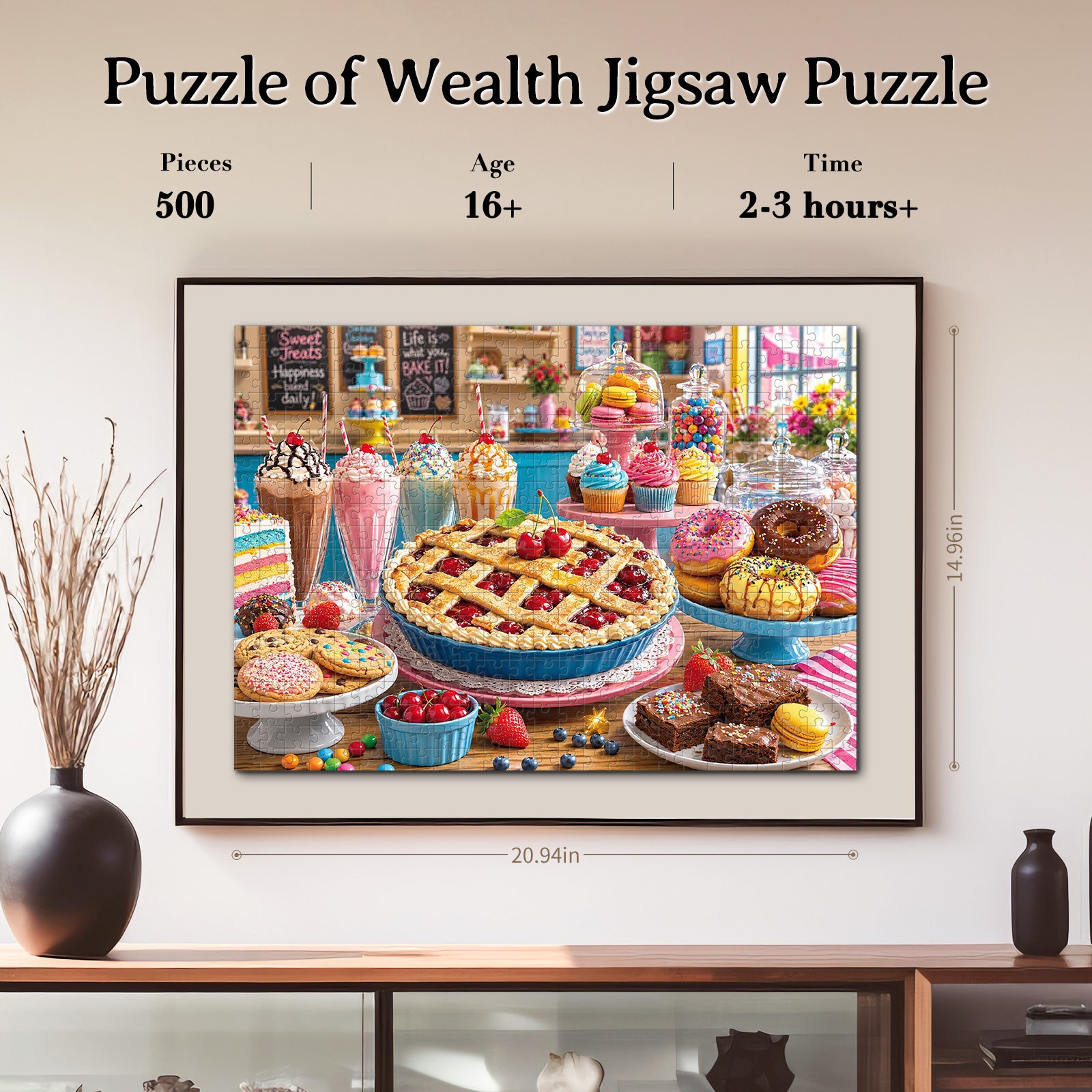 kaayee-cardboard-puzzle-sweet-treats-500-teile-donuts image 6