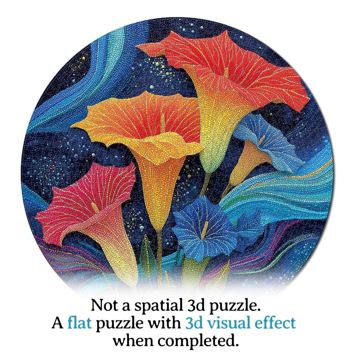 kaayee-cardboard-puzzle-moonlit-waves-flowers-1000-standard image 5