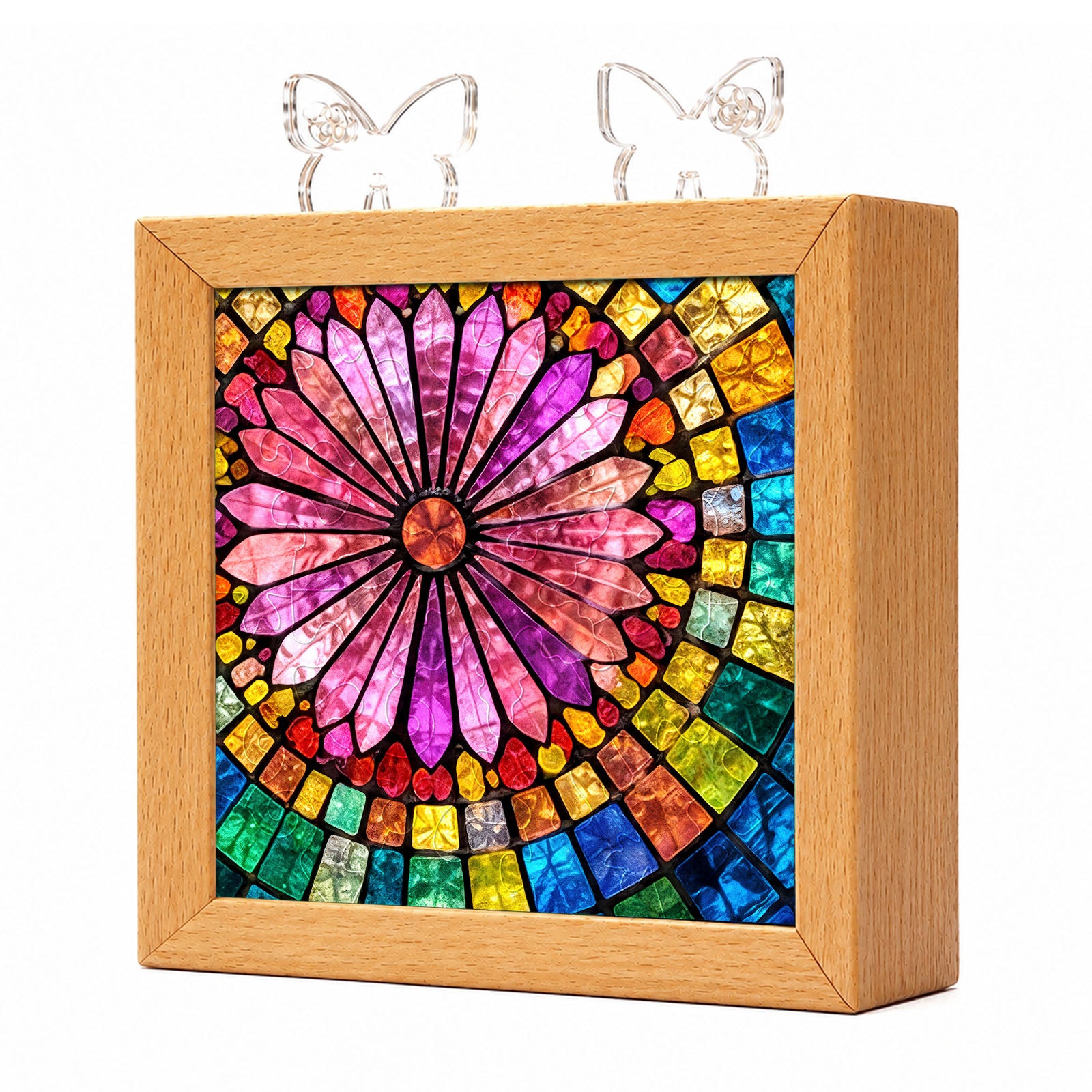 kaayee-night-light-aurora-bloom-acryl-puzzle-nachtlicht-holz image 1