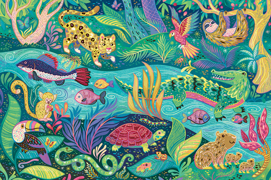 cobble-hill-floor-puzzles-in-the-rainforest-35-teile-bodenpuzzle image 2