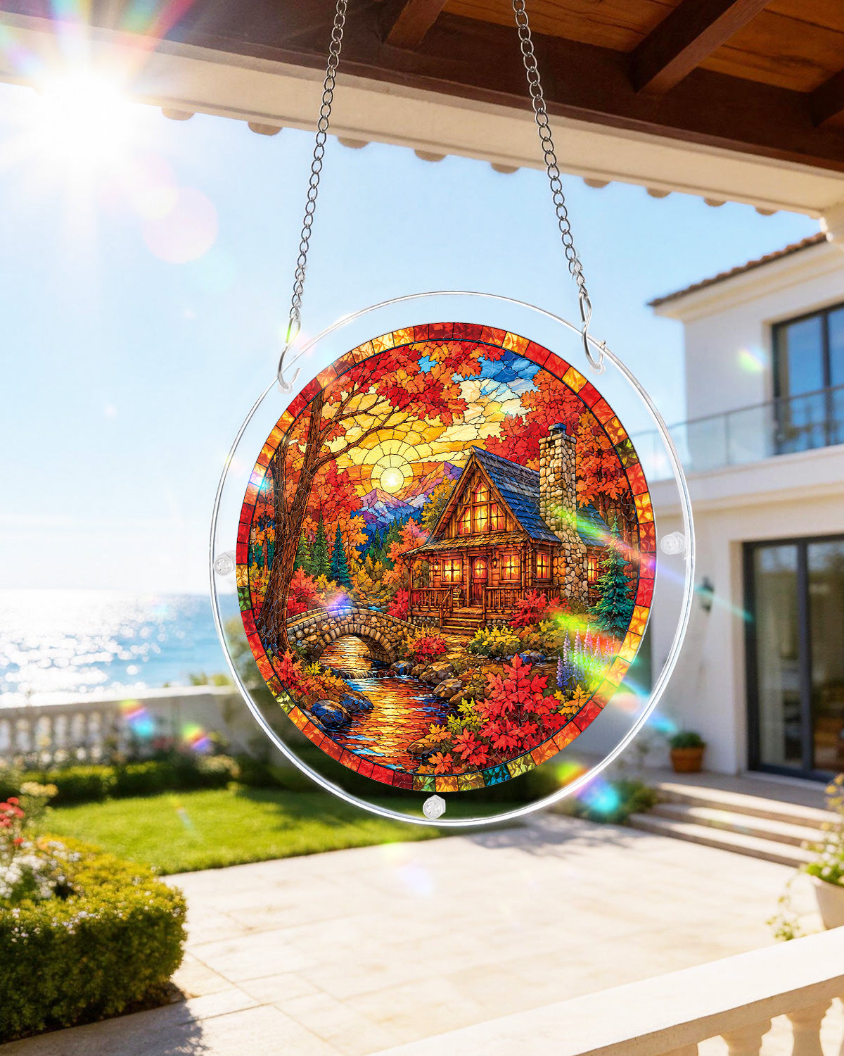 kaayee-autumn-cabin-suncatcher-fensterbild-medium image 8
