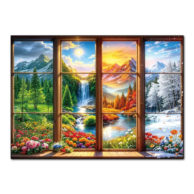 kaayee-seasons-outside-window-1000-teile-puzzle-standard-edition image 1