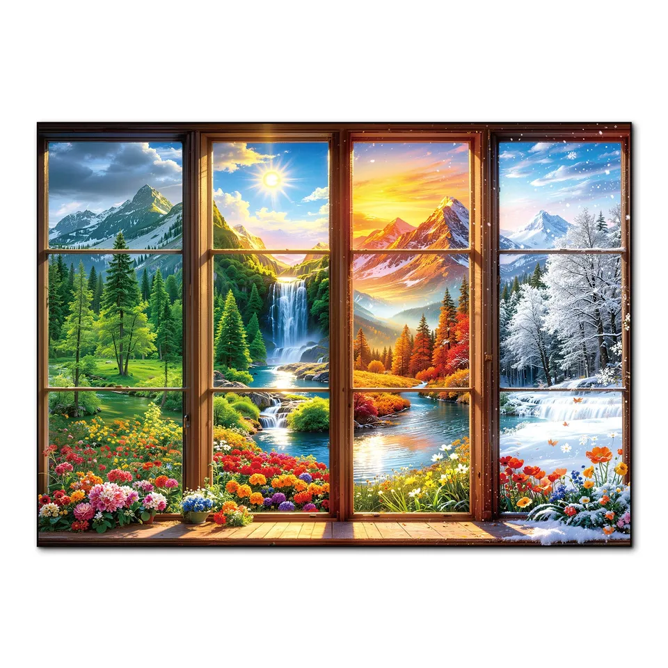 kaayee-seasons-outside-window-1000-teile-puzzle-standard-edition image 1