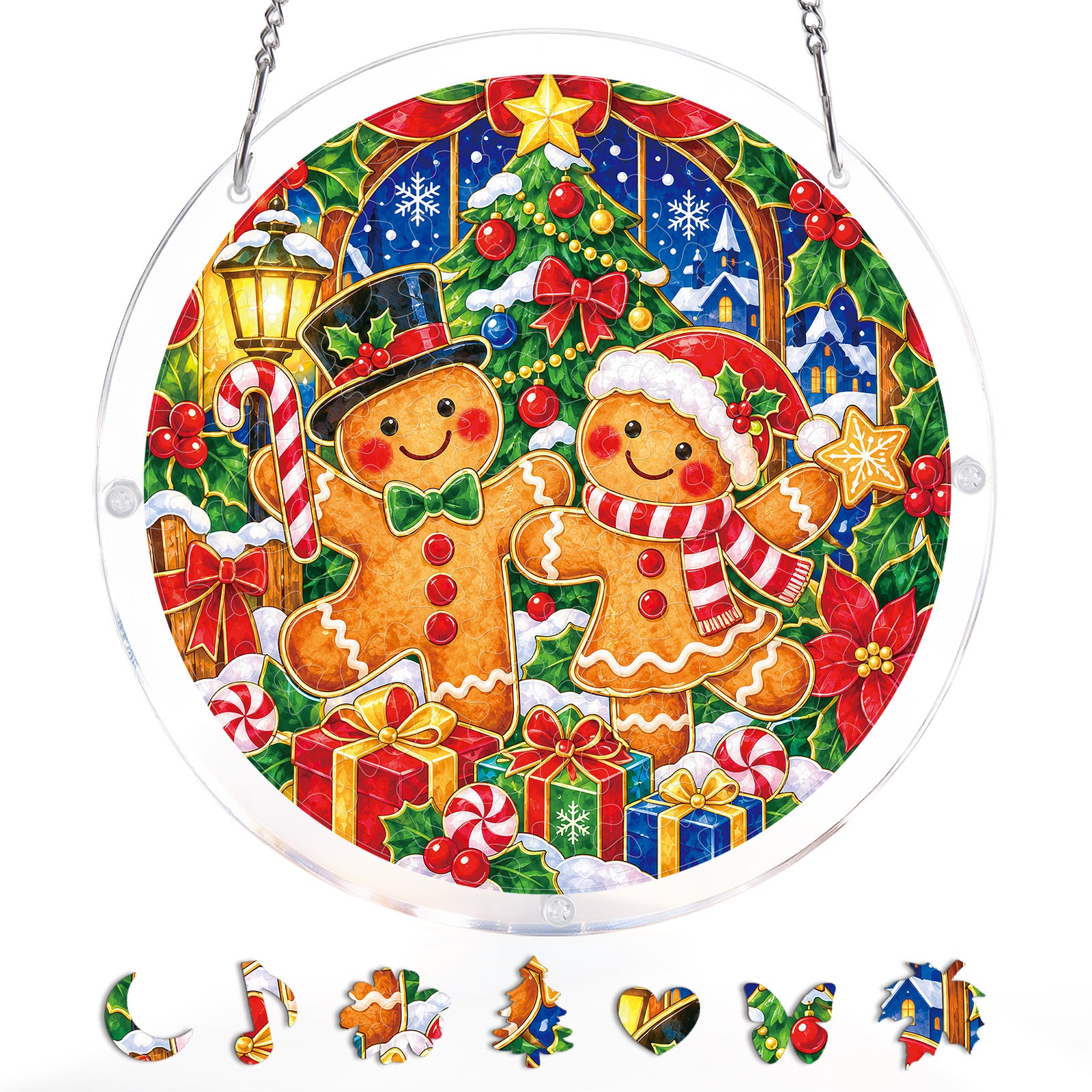 kaayee-suncatcher-puzzle-gingerbread-christmas-fensterbild-small image 3
