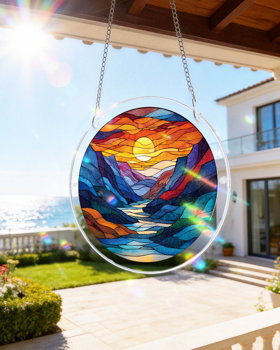 kaayee-suncatcher-moonlit-riverscape-fensterbild-large-acryl image 4
