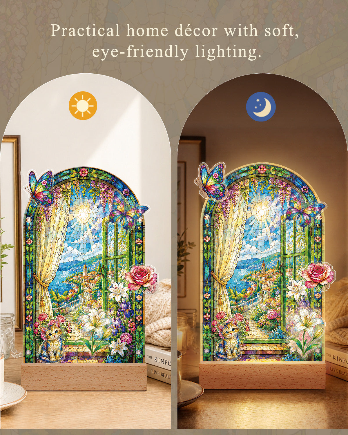 kaayee-night-light-enchanted-garden-bogenfenster-nachtlicht-acryl image 8