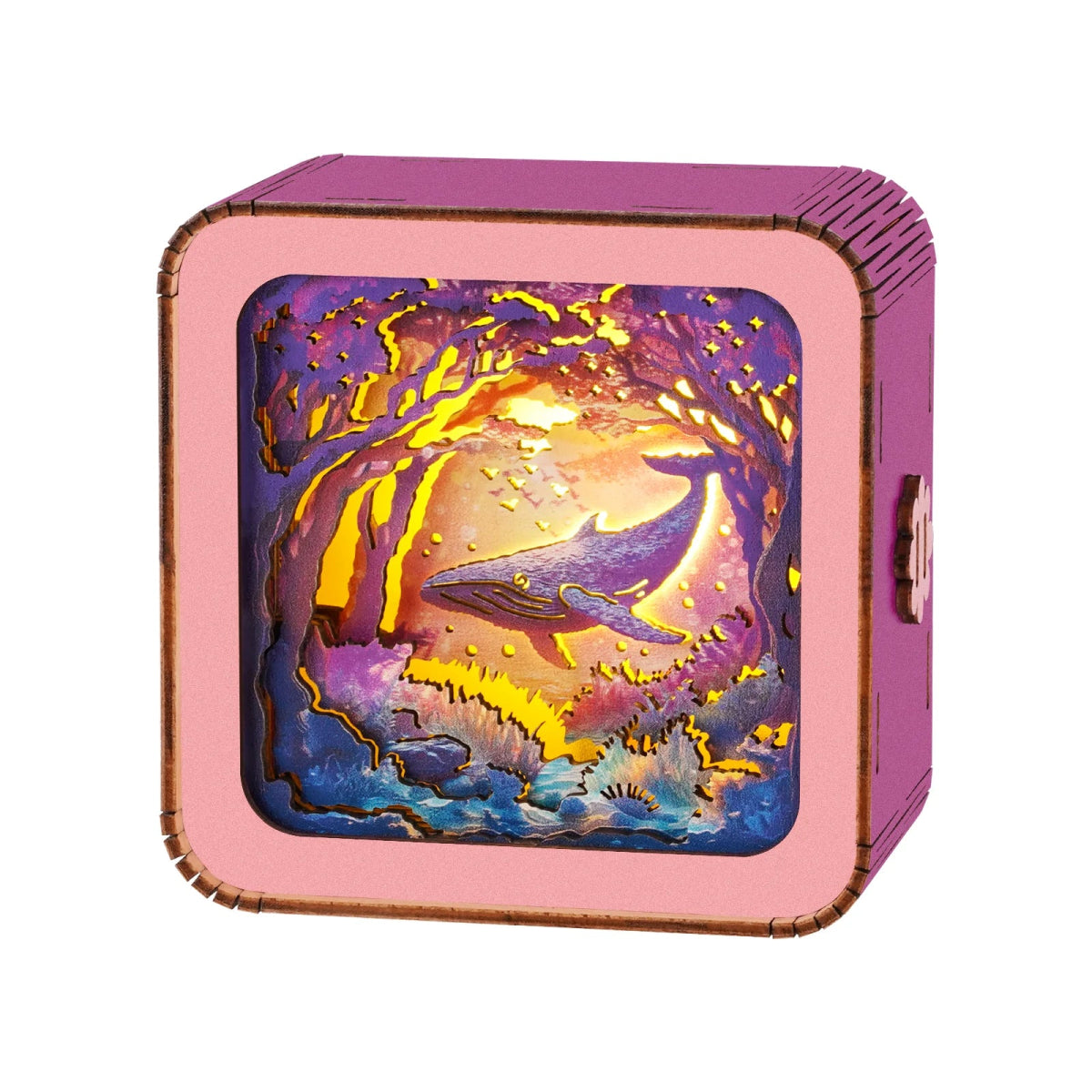 kaayee-forest-fantasy-whale-nachtlicht-holzbausatz image 1