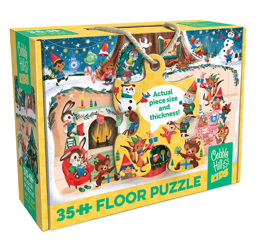 cobble-hill-floor-christmas-cheer-bodenpuzzle-35-teile-weihnachten image 1