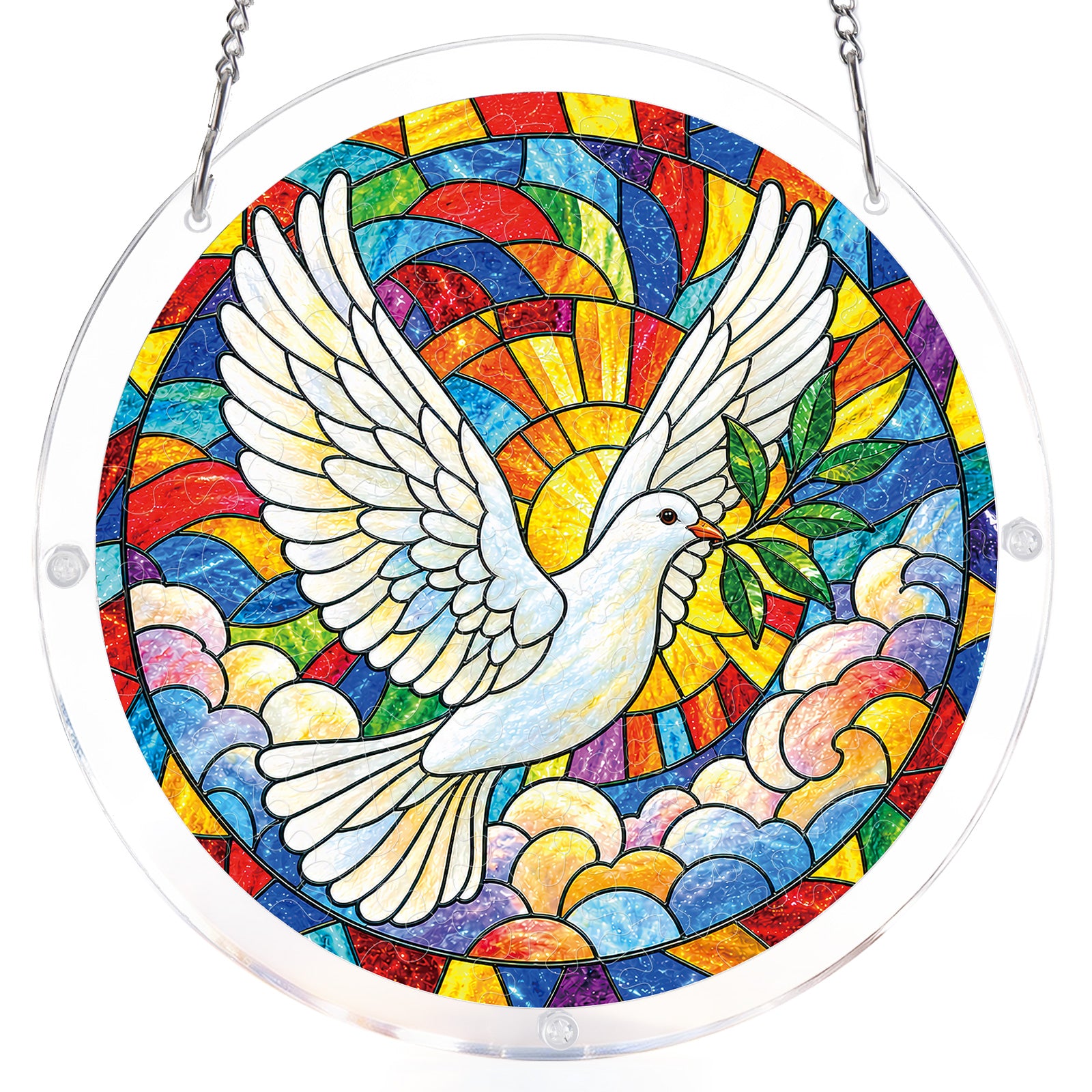 kaayee-suncatcher-puzzle-dove-of-dawn-sonnenf-nger-medium-20-8-cm image 3