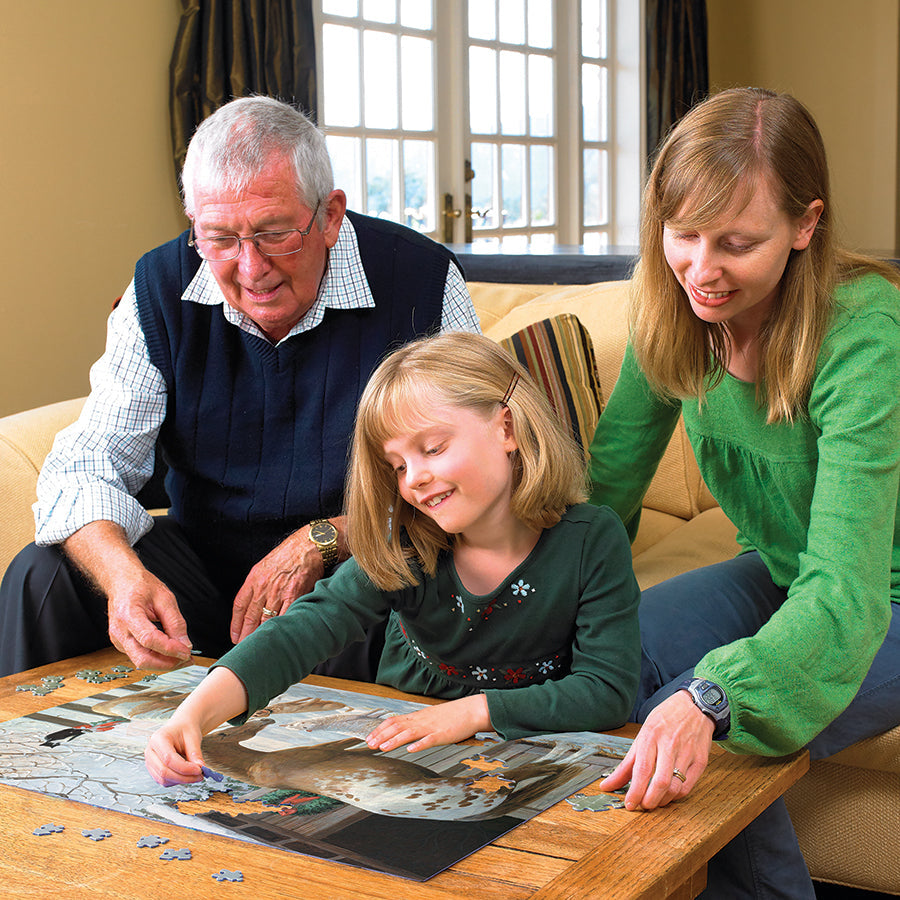 cobble-hill-family-pieces-350-winter-barnyard-puzzle-bauernhof-winter image 5