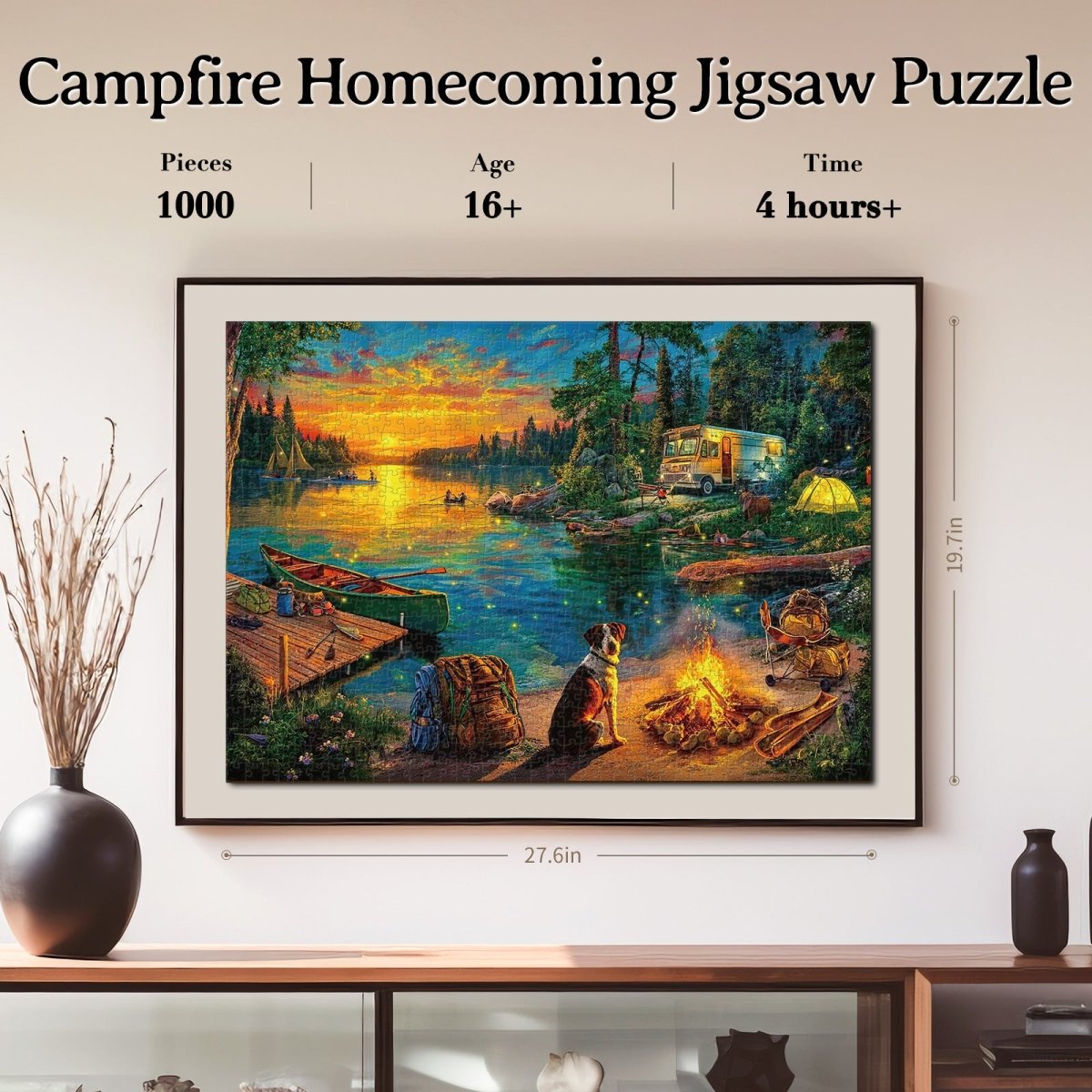 kaayee-cardboard-puzzle-campfire-homecoming-1000-teile-eco image 4