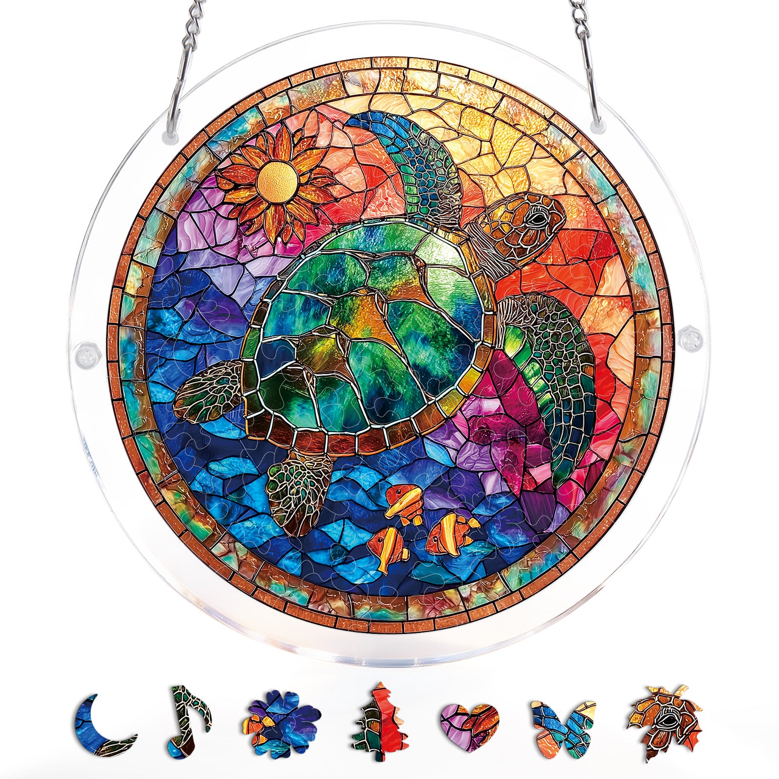 kaayee-suncatcher-puzzle-sea-turtle-fensterbild-m image 4
