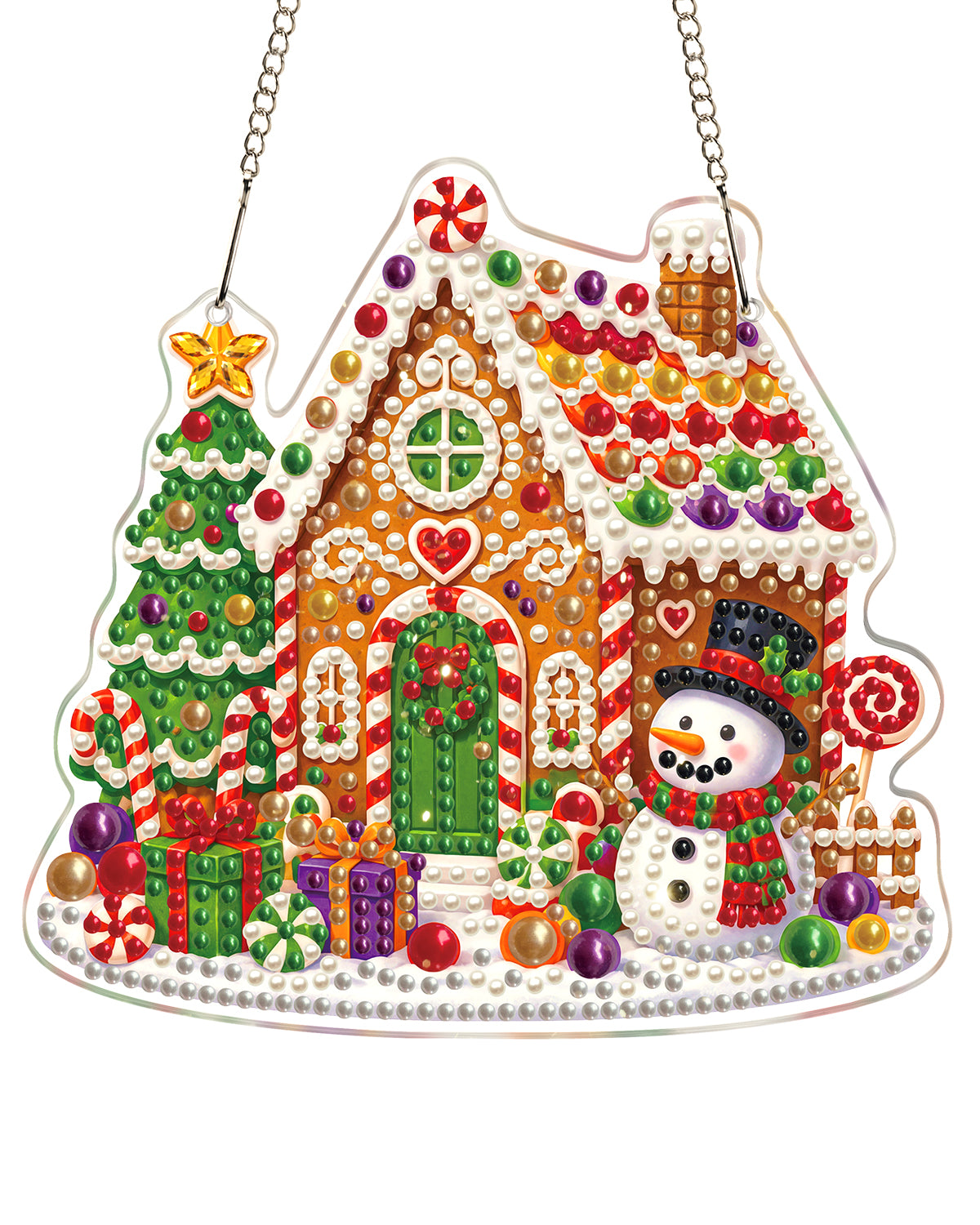kaayee-suncatcher-puzzle-christmas-candy-house-20-cm-fenster image 1