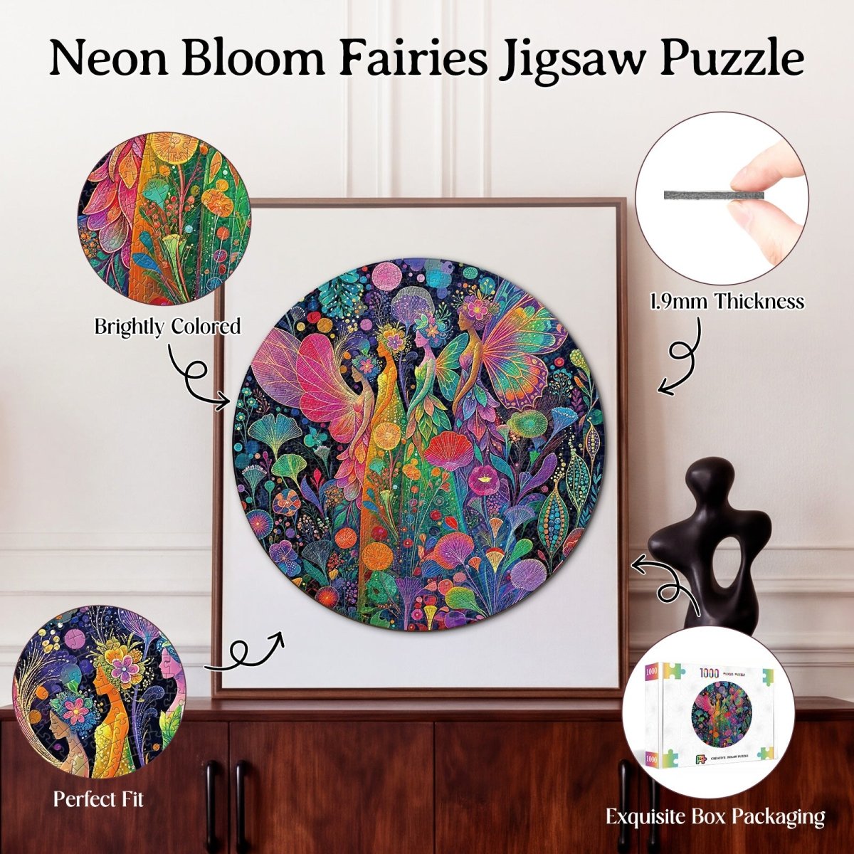 kaayee-cardboard-neon-bloom-fairies-1000-teile-standard image 3