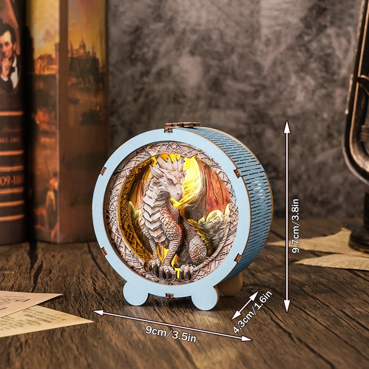 kaayee-night-light-ancient-dragon-3d-holzpuzzle-dimmbare-lampe image 3