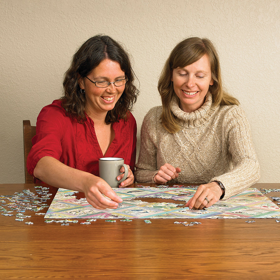 cobble-hill-1000-piece-country-diary-quilt-puzzle-1000-teile-blumen image 5