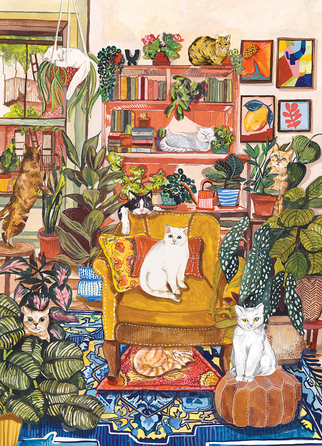 cobble-hill-500-piece-you-can-sit-on-the-floor-puzzle-katzen-500-teile image 2