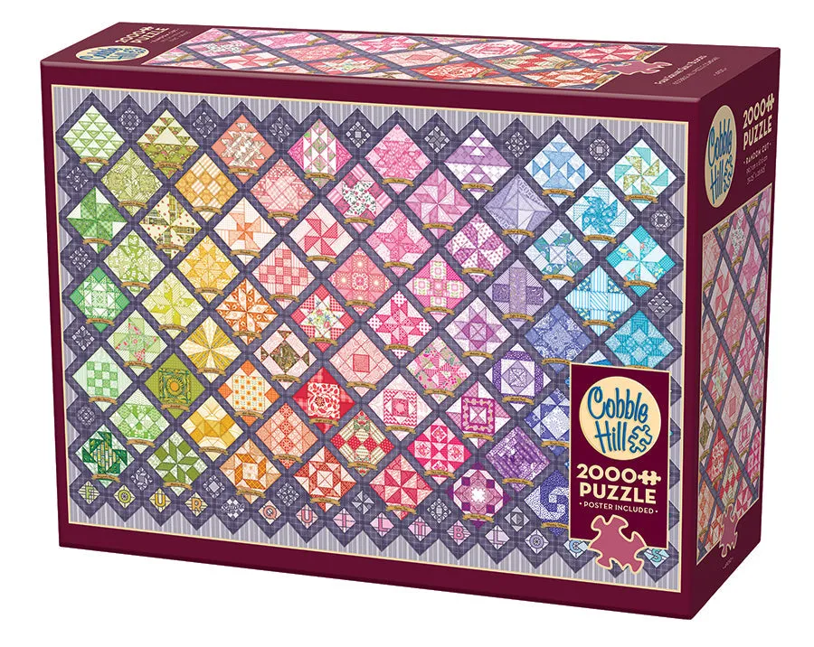 cobble-hill-2000-piece-four-square-quilt-blocks-puzzle-muster image 1