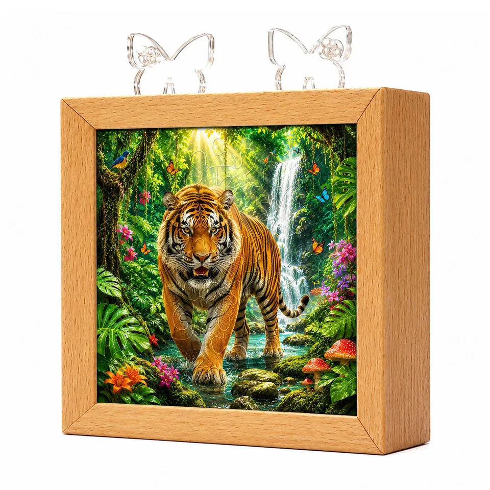 kaayee-night-light-jungle-tiger-king-puzzle-nachtlicht-holz image 1