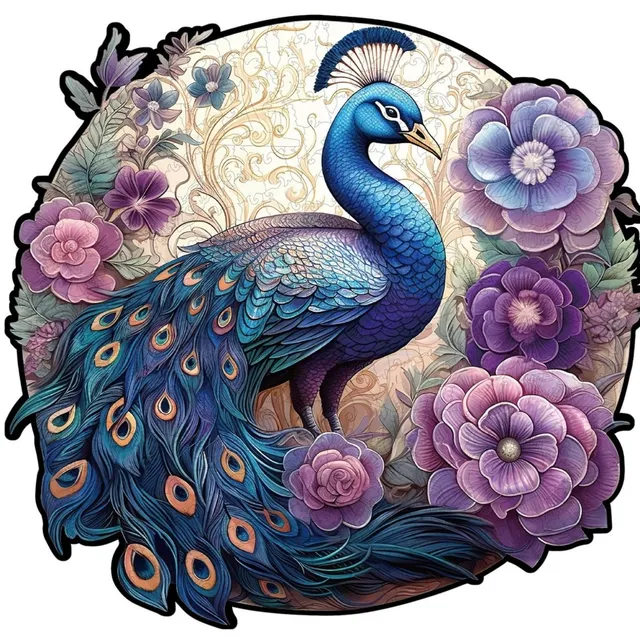 kaayee-wooden-puzzle-pfau-holzpuzzle-medium image 1