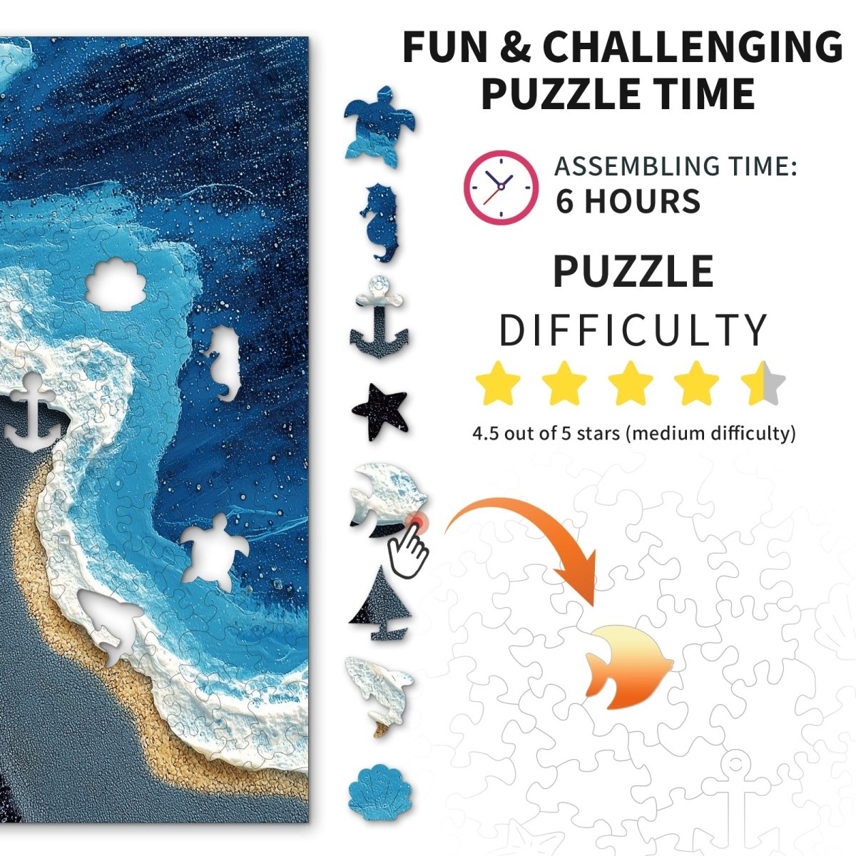 kaayee-wooden-puzzle-beyond-the-waves-holzpuzzle-medium-blau image 5