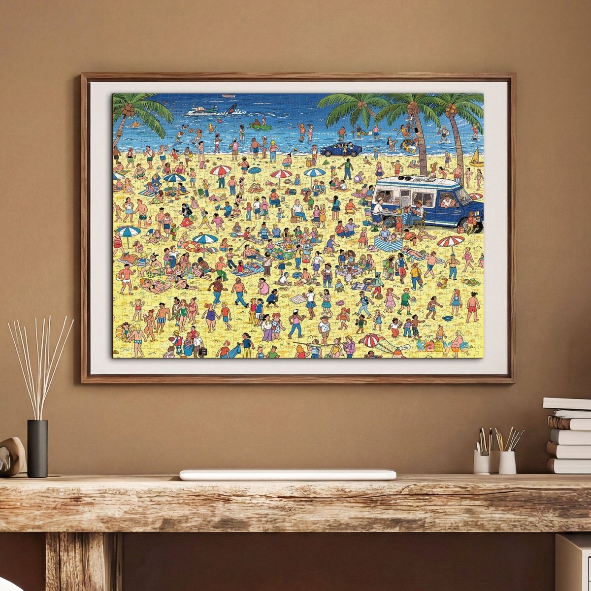 kaayee-where-s-zoe-beach-day-1000-teile-puzzle-eco-white-board image 6