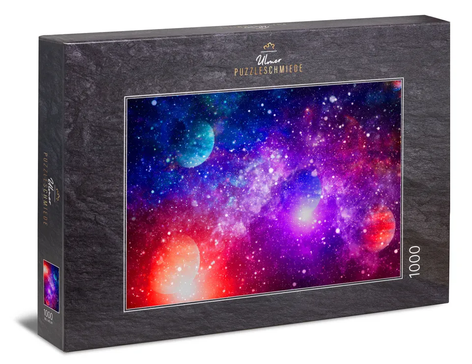 ulmer-puzzleschmiede-puzzle-1000-teile-schwebende-welten-puzzle-weltall image 1