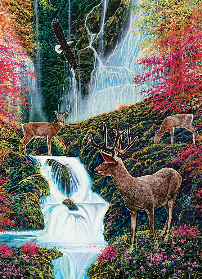 cobble-hill-500-piece-mystic-forest-puzzle-500-teile-tiere image 2