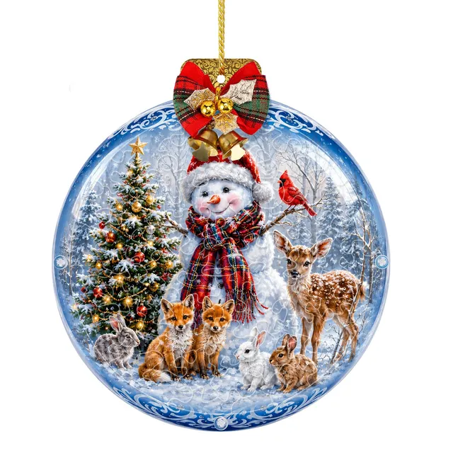 kaayee-suncatcher-snowman-puzzle-acryl-deko-mini-15-cm-weihnacht image 1