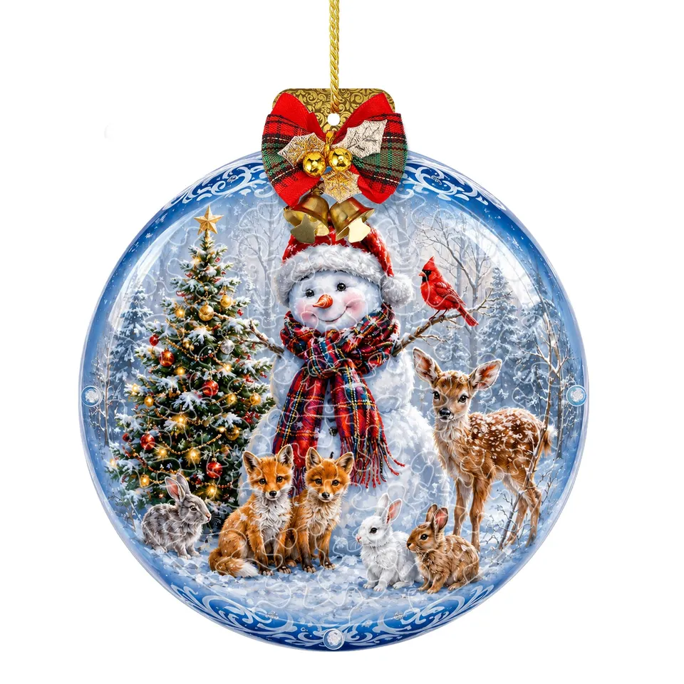 kaayee-suncatcher-snowman-puzzle-acryl-deko-mini-15-cm-weihnacht image 1