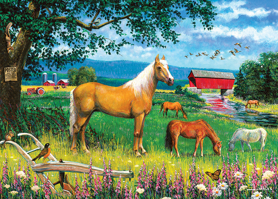 cobble-hill-tray-puzzles-horses-in-the-field-puzzle-35-teile-pferde image 3
