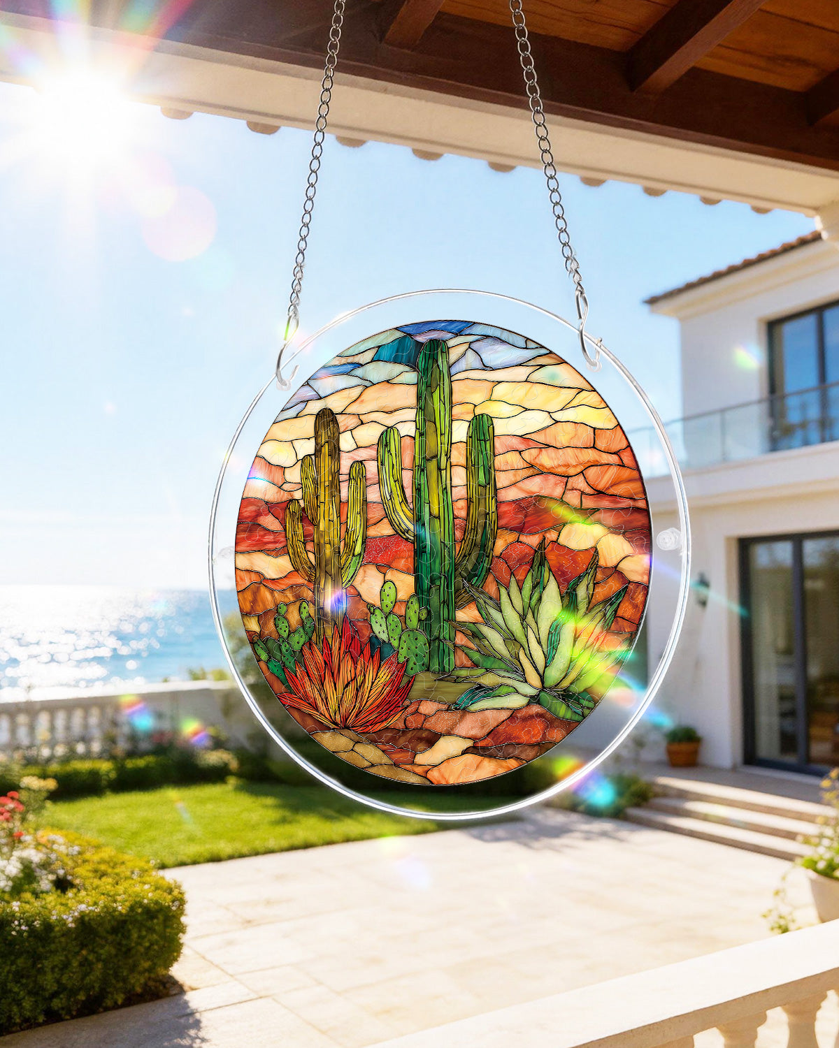kaayee-suncatcher-puzzle-sunset-cactus-light-suncatcher-large image 8