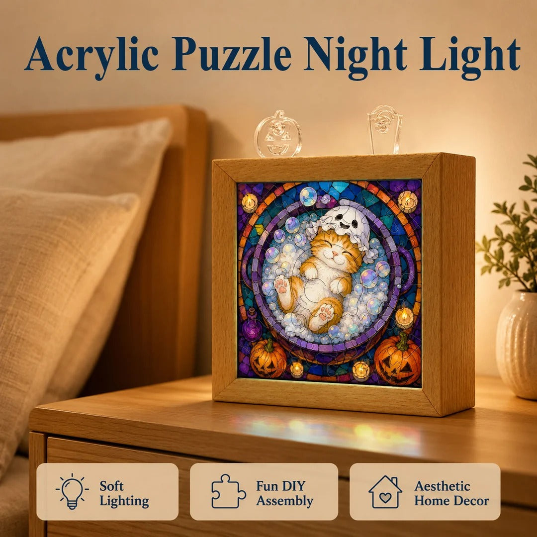 kaayee-cauldron-kitten-acryl-puzzle-nachtlicht-holzrahmen-katze image 7