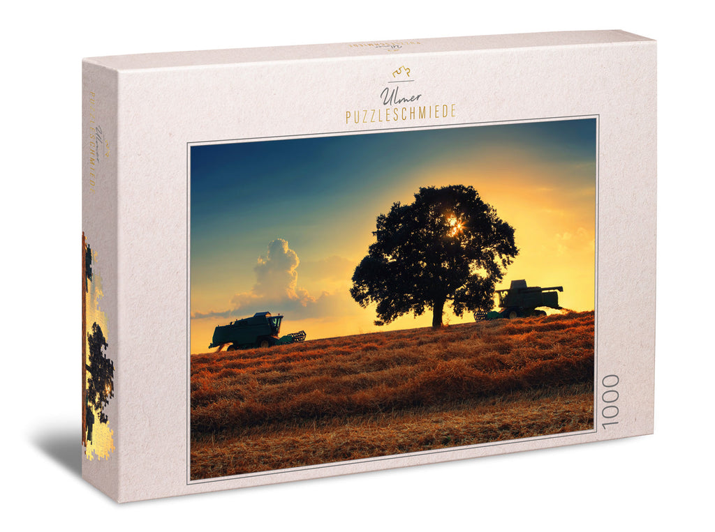 ulmer-puzzleschmiede-erntezeit-puzzle-1000-teile-traktor-2 image 1
