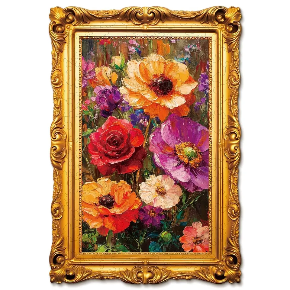 kaayee-wooden-puzzle-holzpuzzle-decorative-blooms-medium image 1