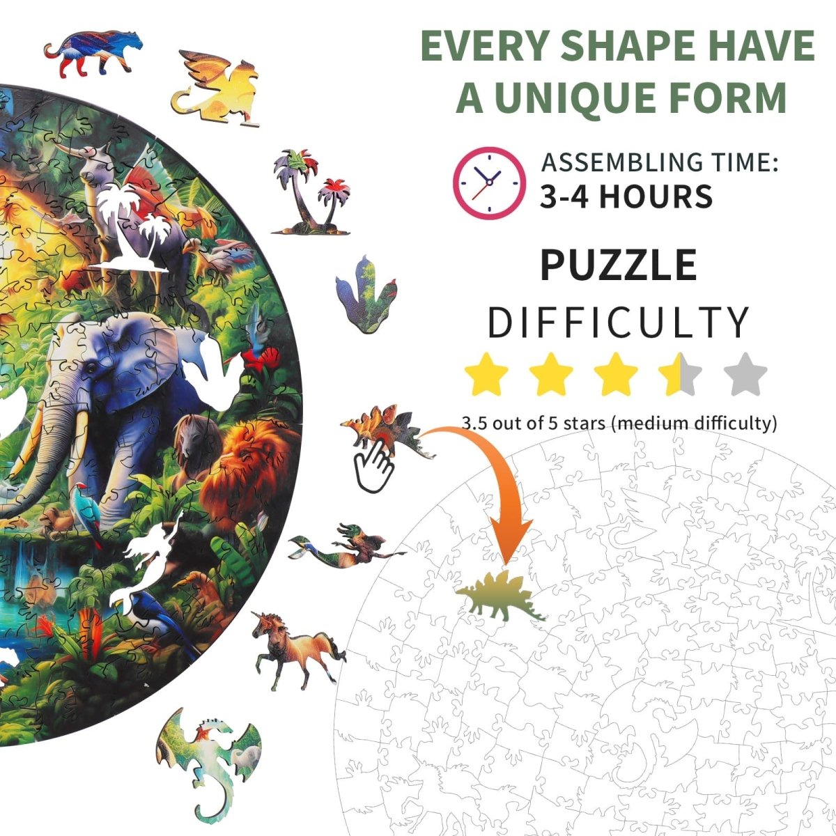 kaayee-wooden-puzzle-wonderful-animals-holzpuzzle-medium-tiere image 4
