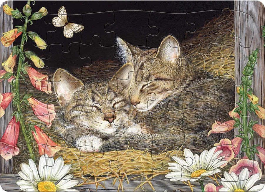 cobble-hill-tray-puzzles-morning-snooze-35-teile-tablettpuzzle-katzen image 1