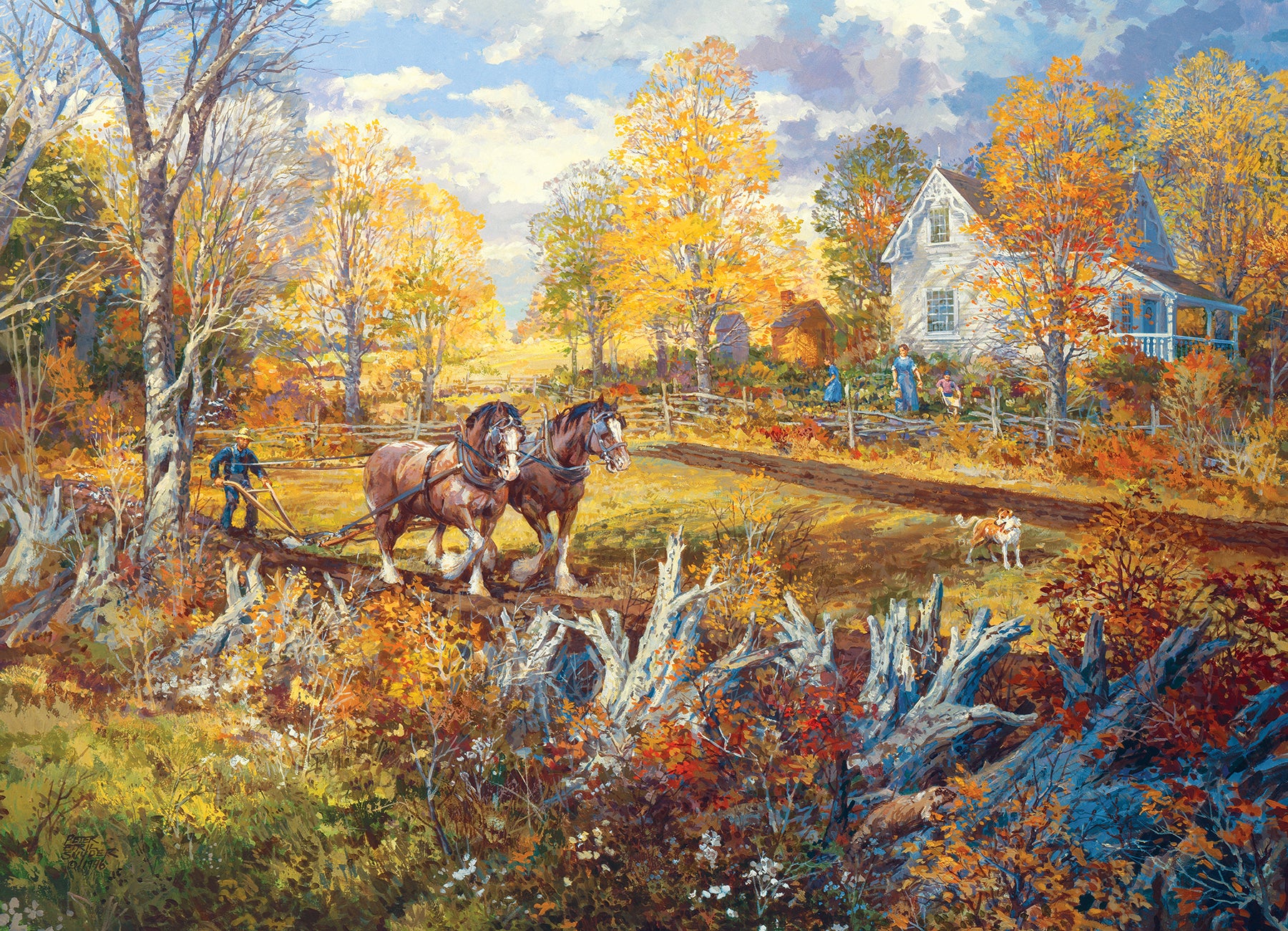 cobble-hill-1000-piece-new-beginning-puzzle-1000-teile-pferde image 2